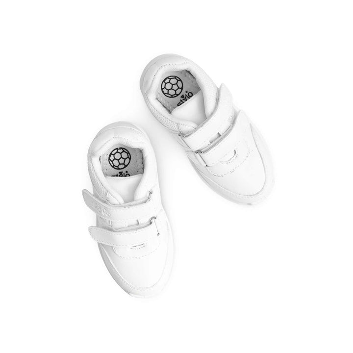 Boys White Sports School Shoes SK1095