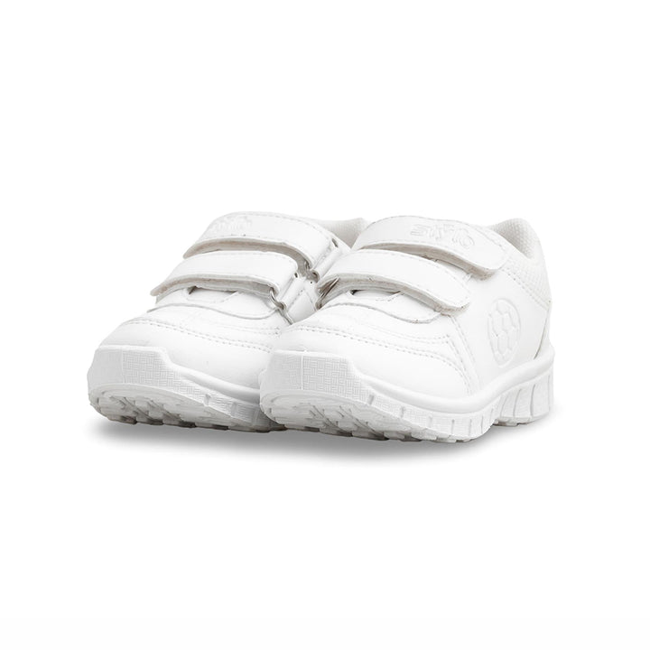 Boys White Sports School Shoes SK1097