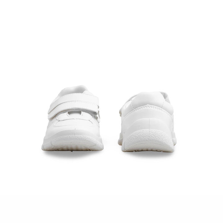 Boys White Sports School Shoes SK1108