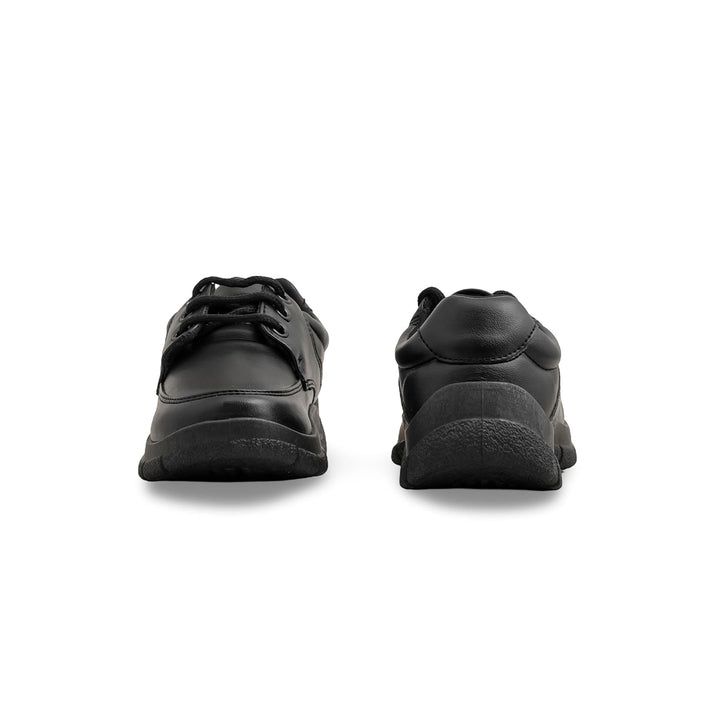 Boys Black Lace Up School Shoes SK1111