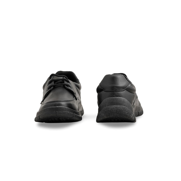 Boys Black Lace Up School Shoes SK1112