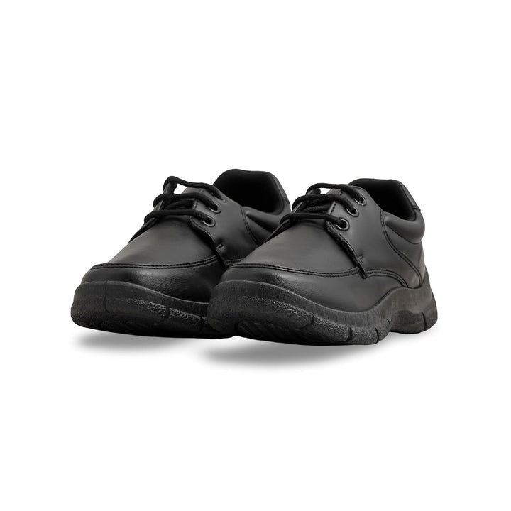 Boys Black Lace Up School Shoes SK1112