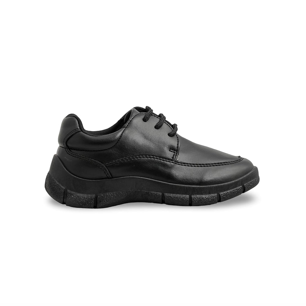 Boys Black Lace Up School Shoes SK1113