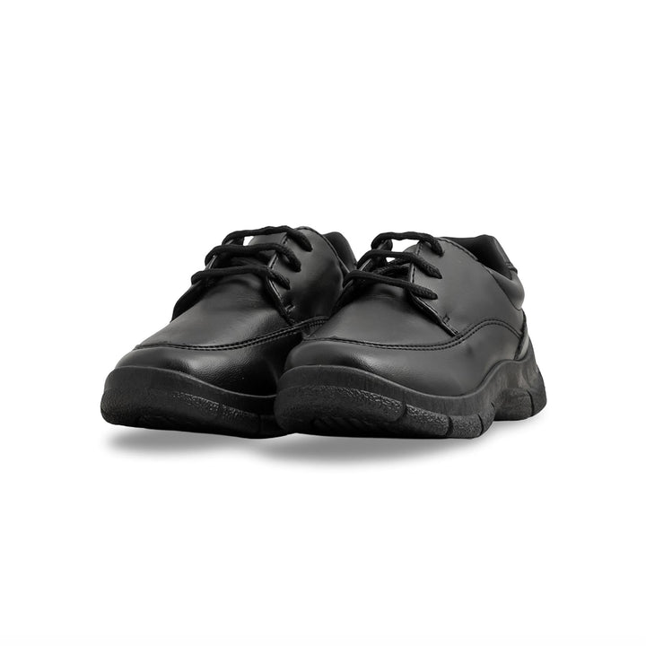 Boys Black Lace Up School Shoes SK1113