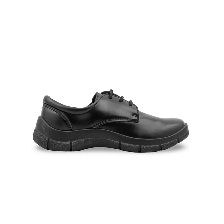 Boys Black Lace Up School Shoes SK1119