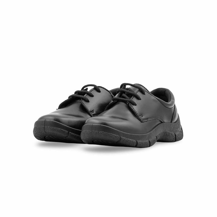 Boys Black Lace Up School Shoes SK1119