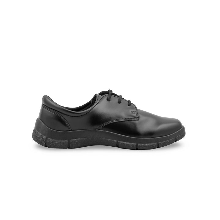 Boys Black Lace Up School Shoes SK1120