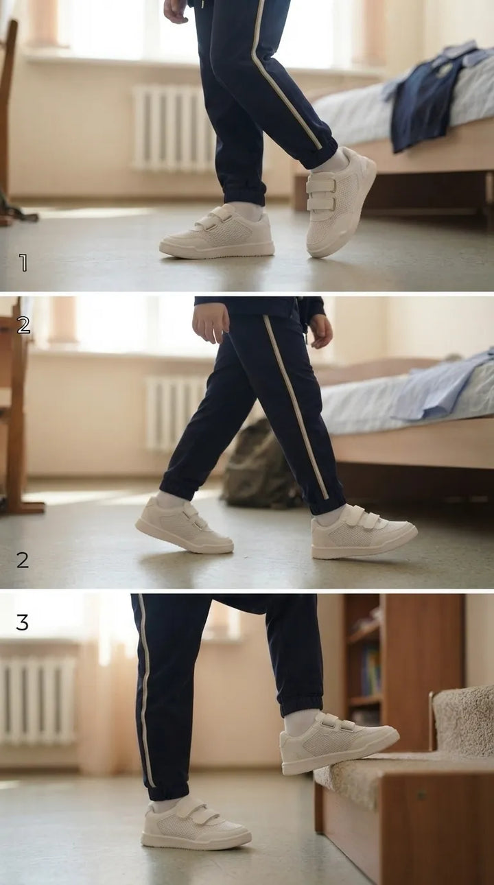 Boys White Sports School Shoes SK1121