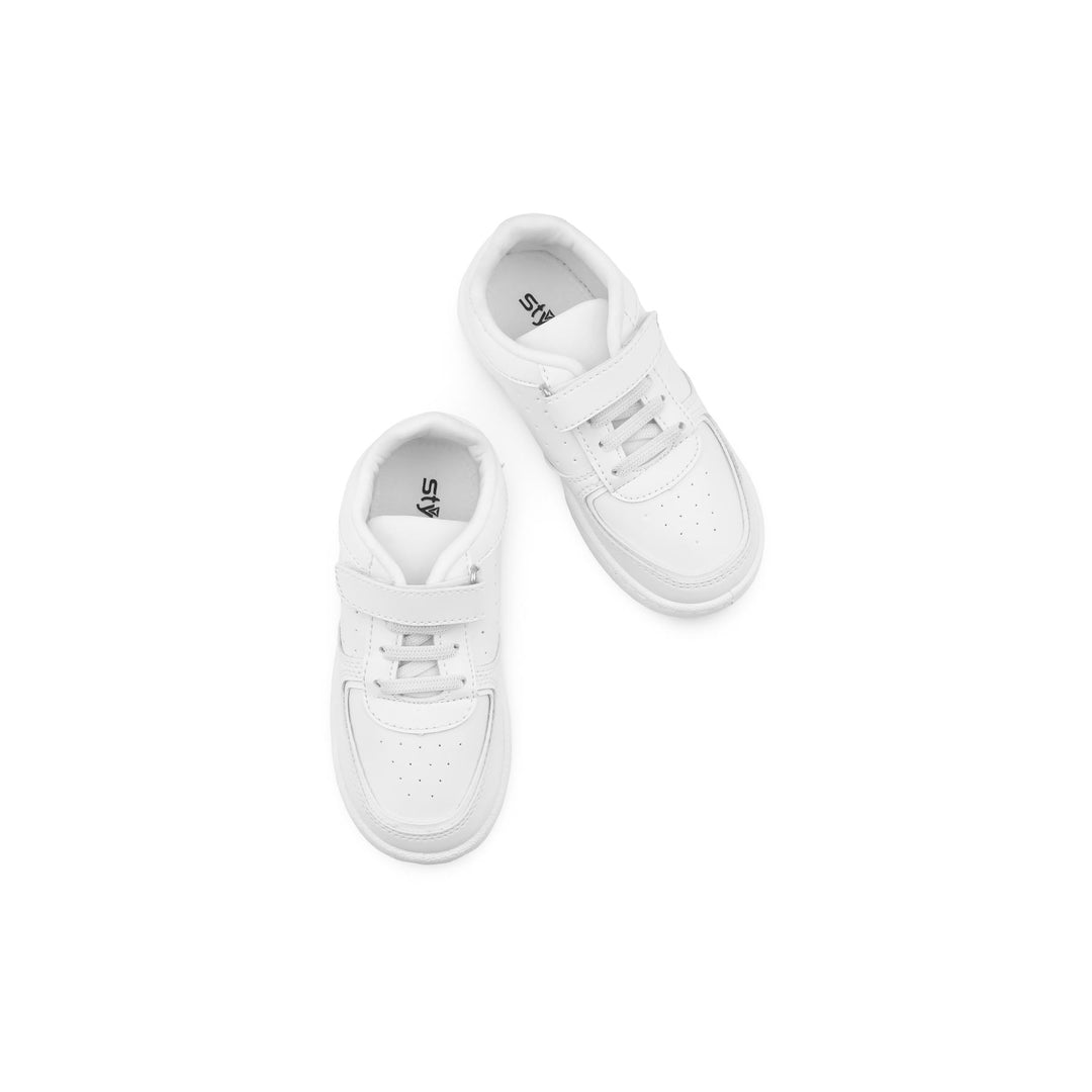 Boys White Sports School Shoes SK1122