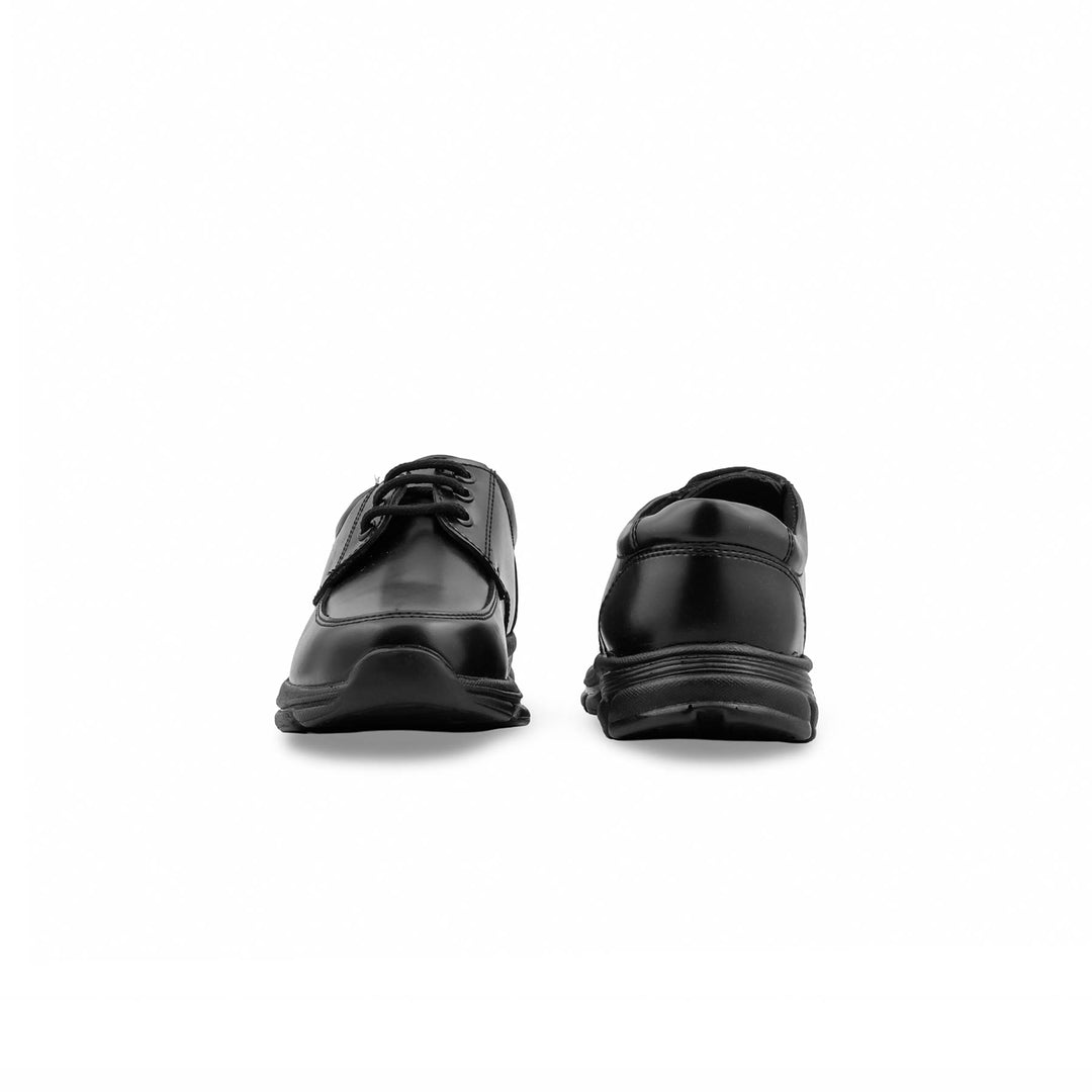 Boys Black Lace Up School Shoes SK1125