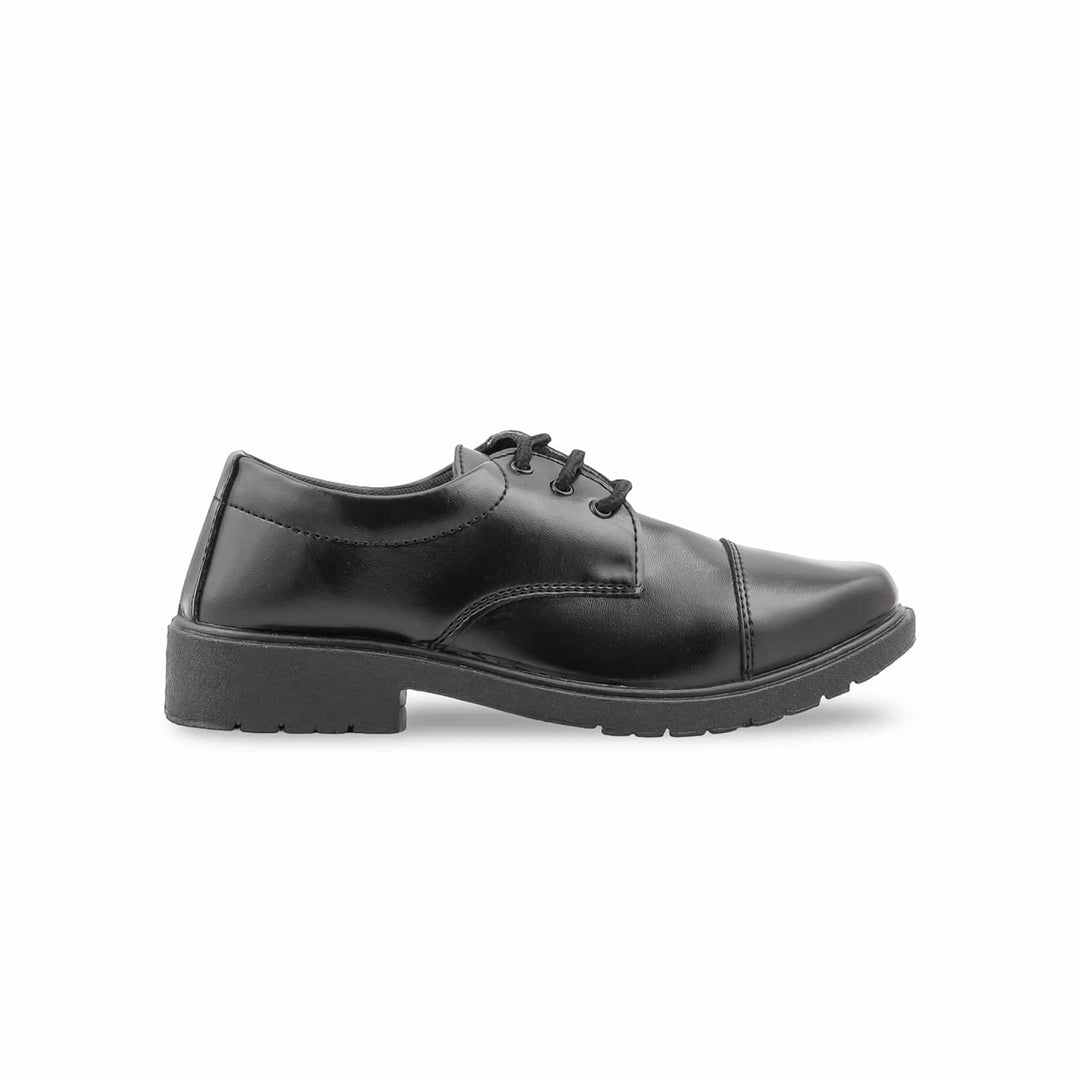 Boys Black Lace Up School Shoes SK1133