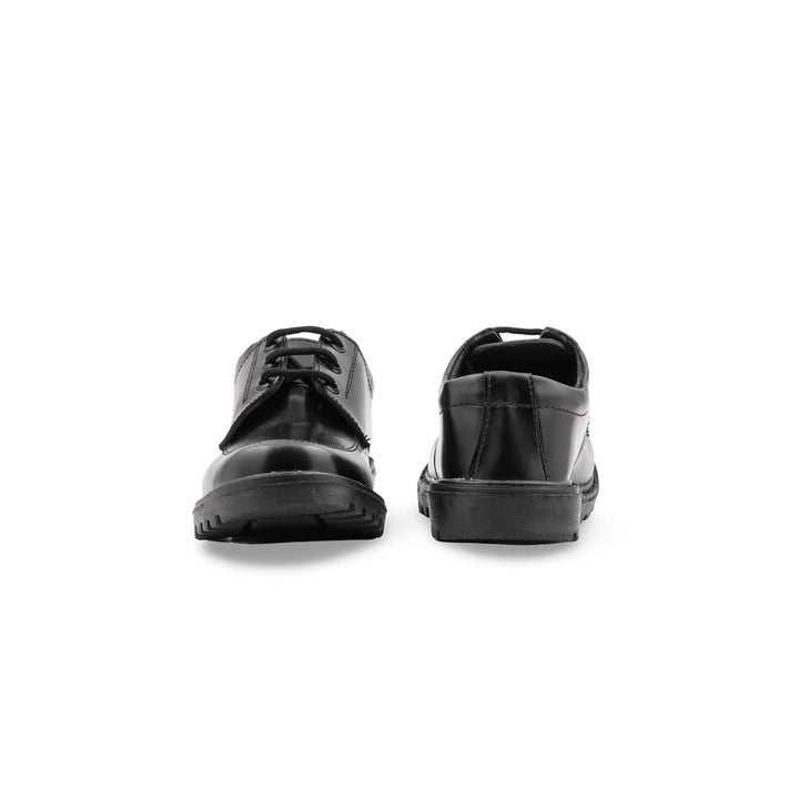 Boys Black Lace Up School Shoes SK1149