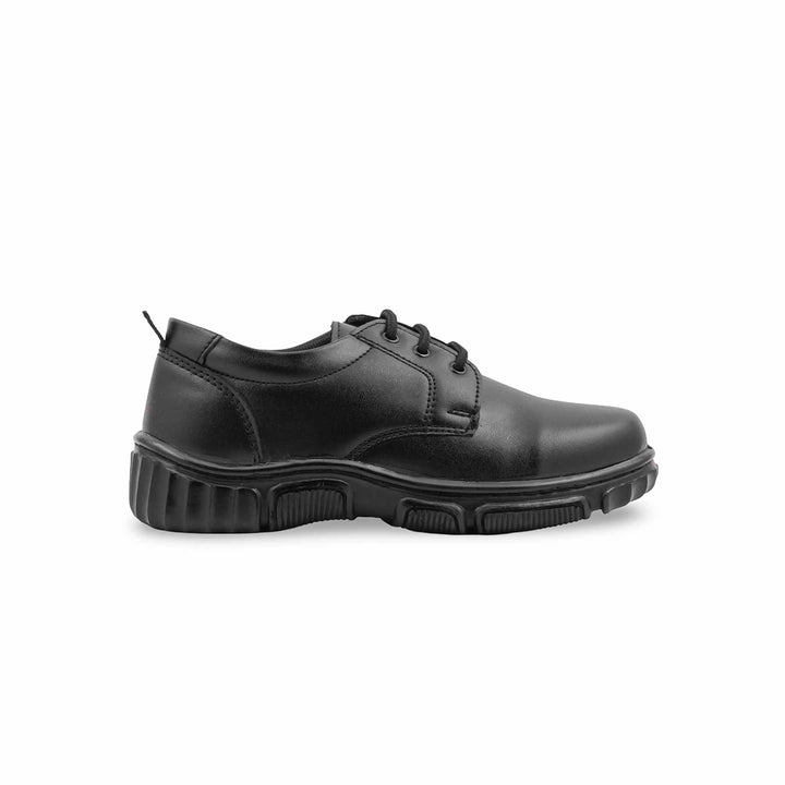 Boys Black Lace Up School Shoes SK1150