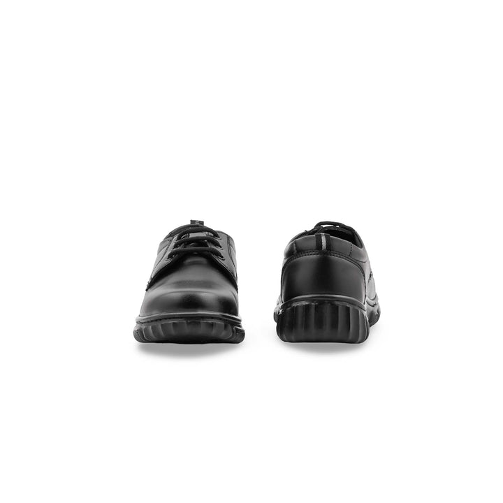 Boys Black Lace Up School Shoes SK1150