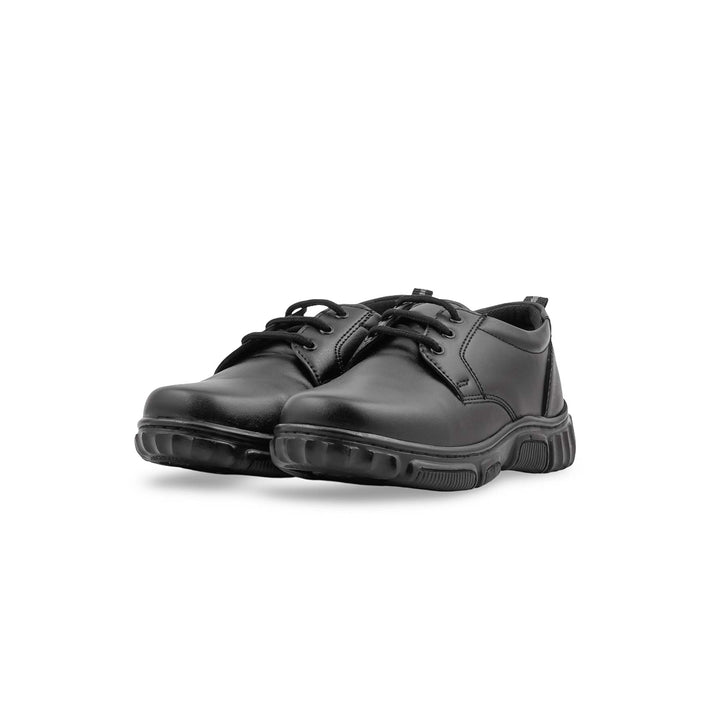 Boys Black Lace Up School Shoes SK1150