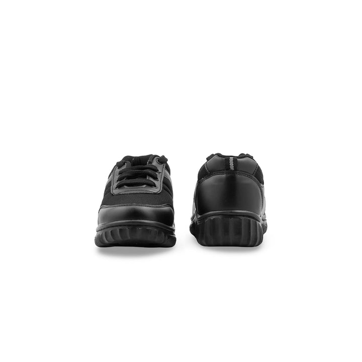 Boys Black Lace Up School Shoes SK1152
