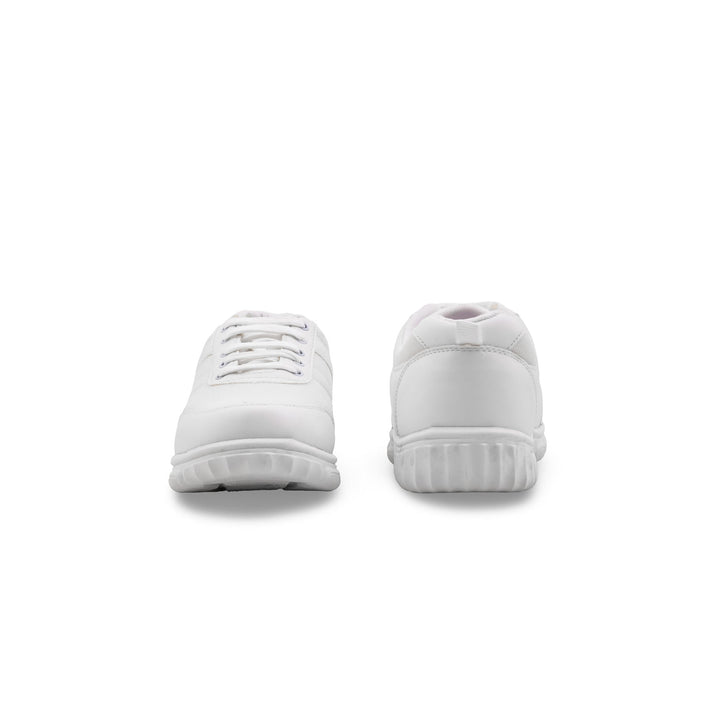 Boys White Sports School Shoes SK1157