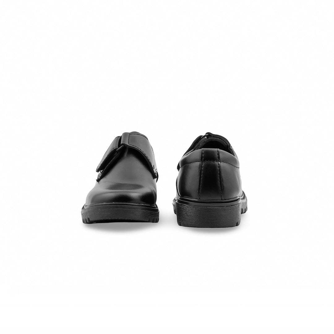 Boys Black Velcro Strap School Shoes SK1161