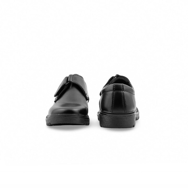 Boys Black Velcro Strap School Shoes SK1161