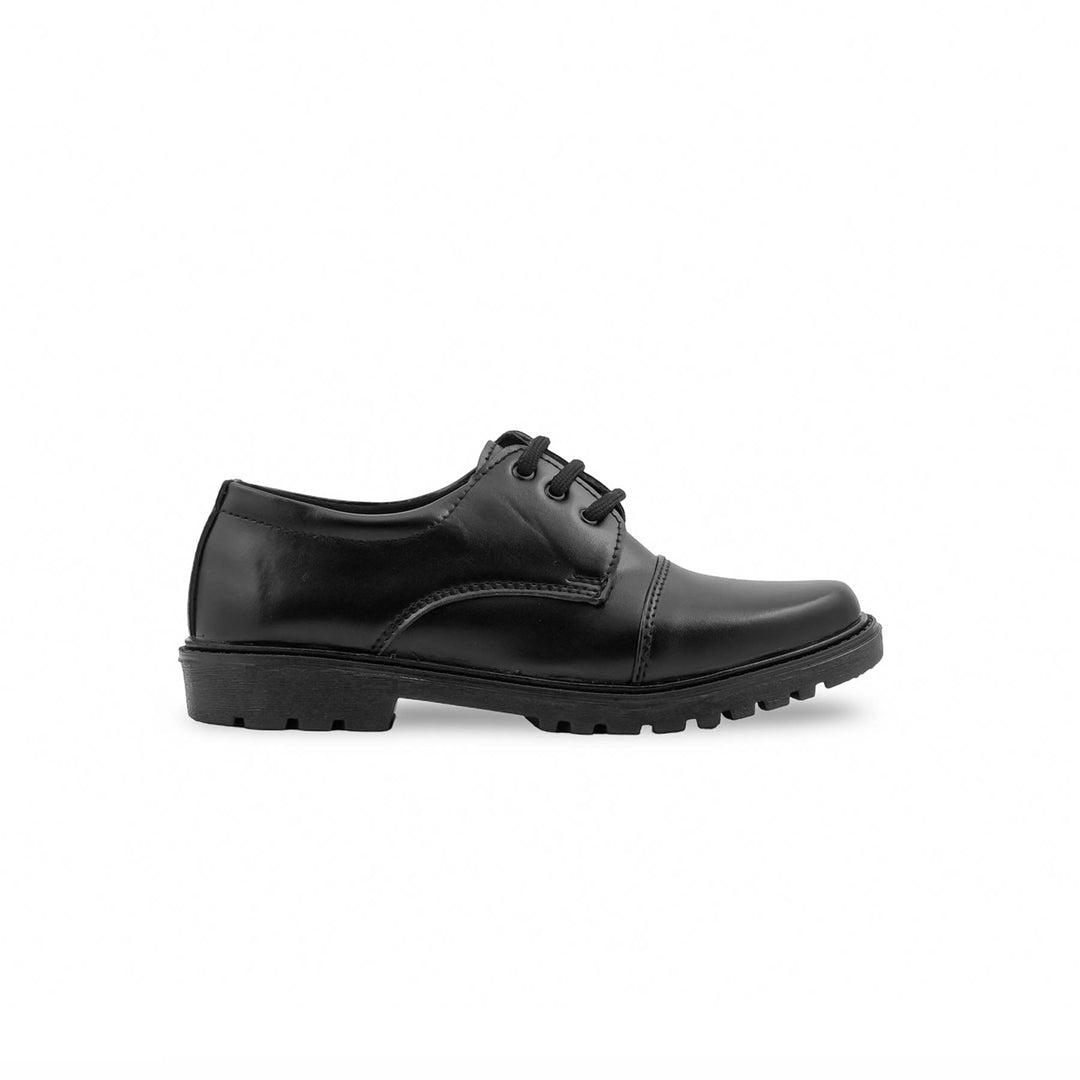 Boys Black Lace Up School Shoes SK1162