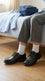 Boys Black Lace Up School Shoes SK1164
