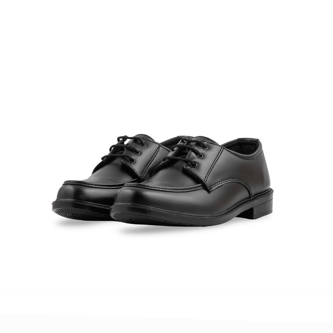 Boys Black Lace Up School Shoes SK1164