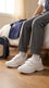 Boys White Sports School Shoes SK1171