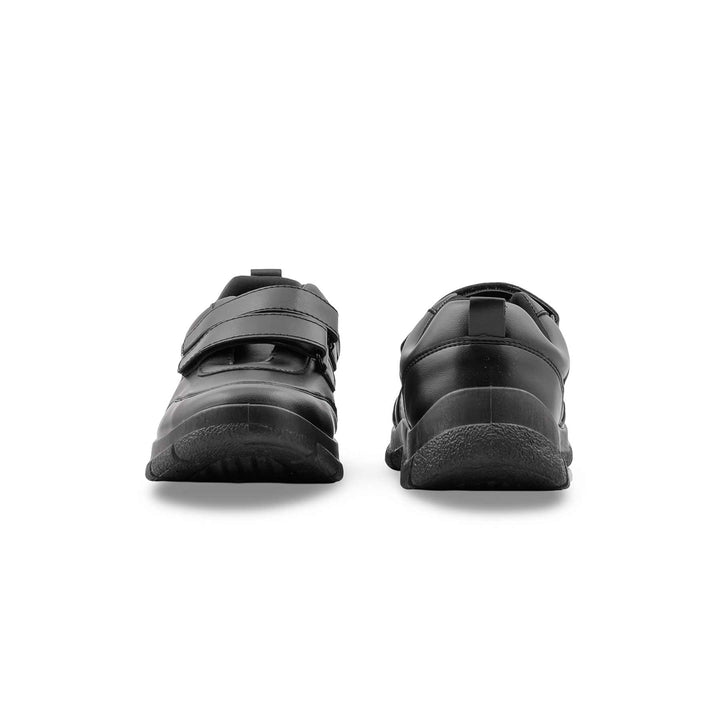 Boys Black Dual Strap School Shoes SK1172