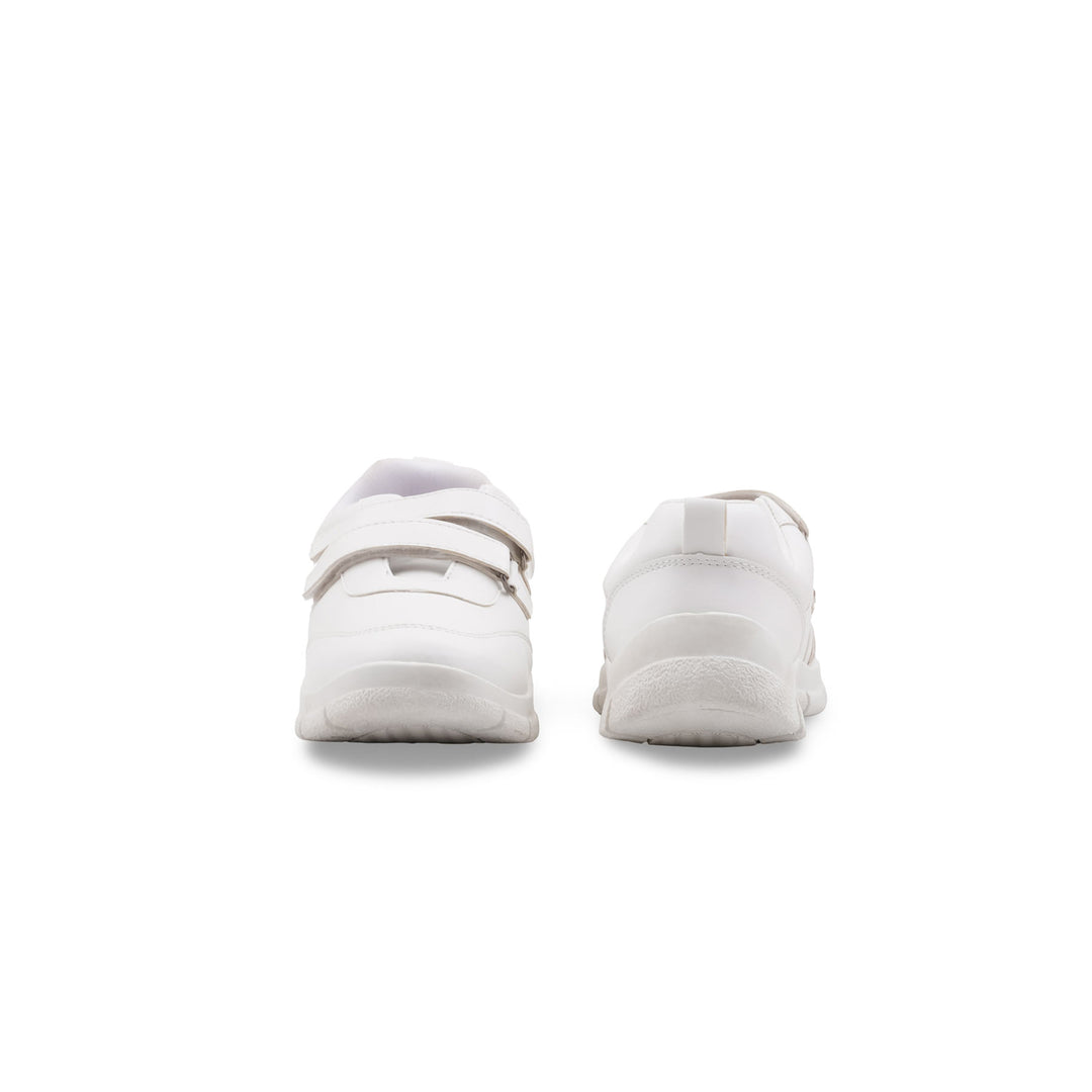 Boys White Sports School Shoes SK1172
