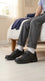 Boys Black Velcro Strap School Shoes SK1175