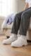 Boys White Sports School Shoes SK1175