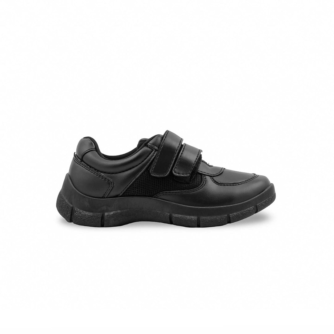 Boys Black Dual Strap School Shoes SK1181