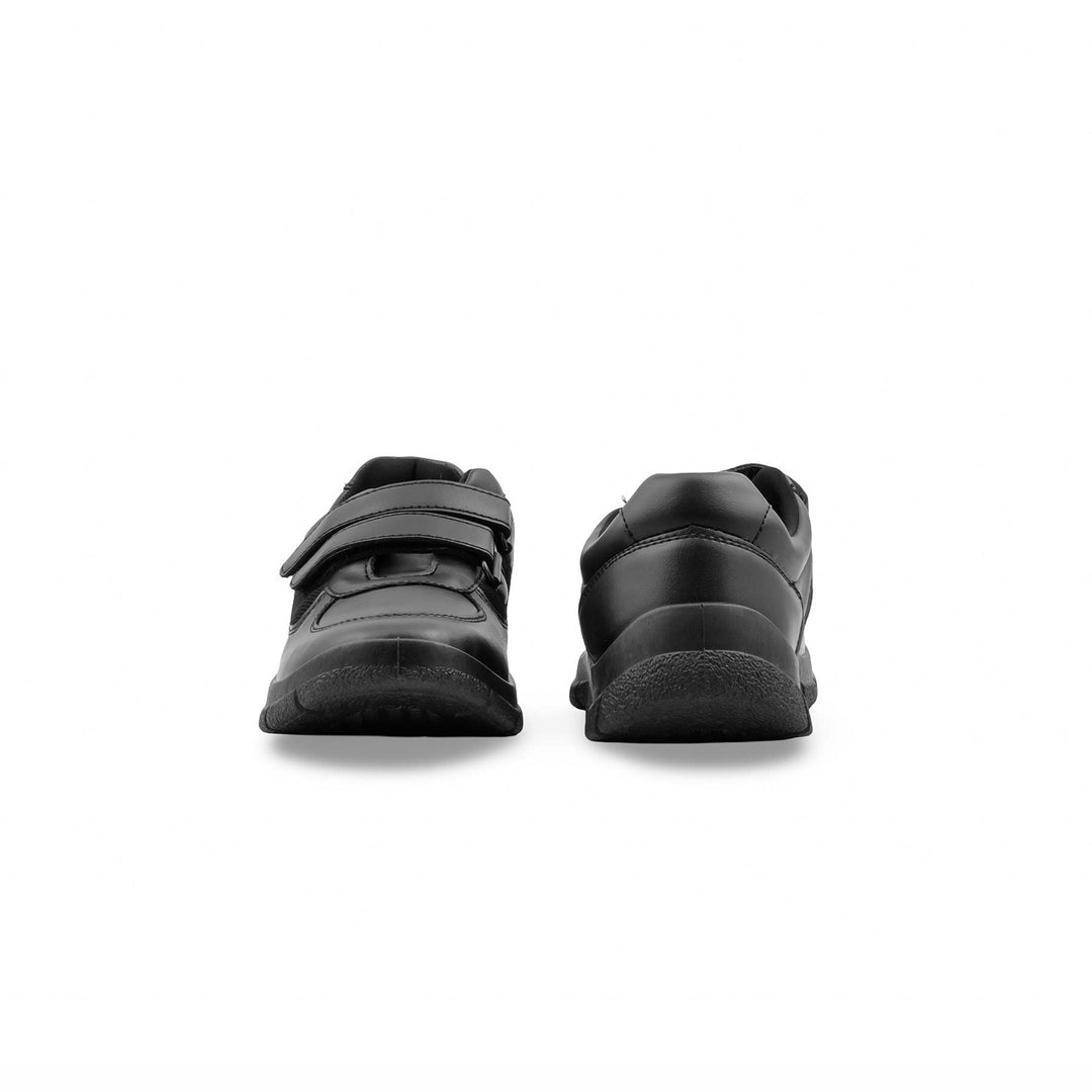 Boys Black Dual Strap School Shoes SK1182