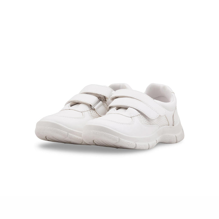 Boys White Sports School Shoes SK1182