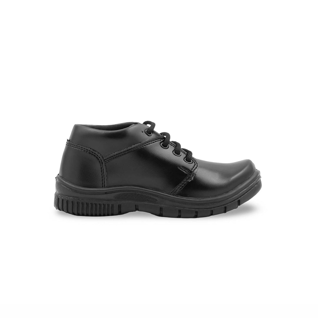 Boys Black Lace Up School Shoes SK1187