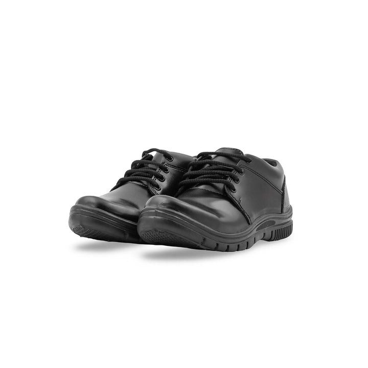 Boys Black Lace Up School Shoes SK1188