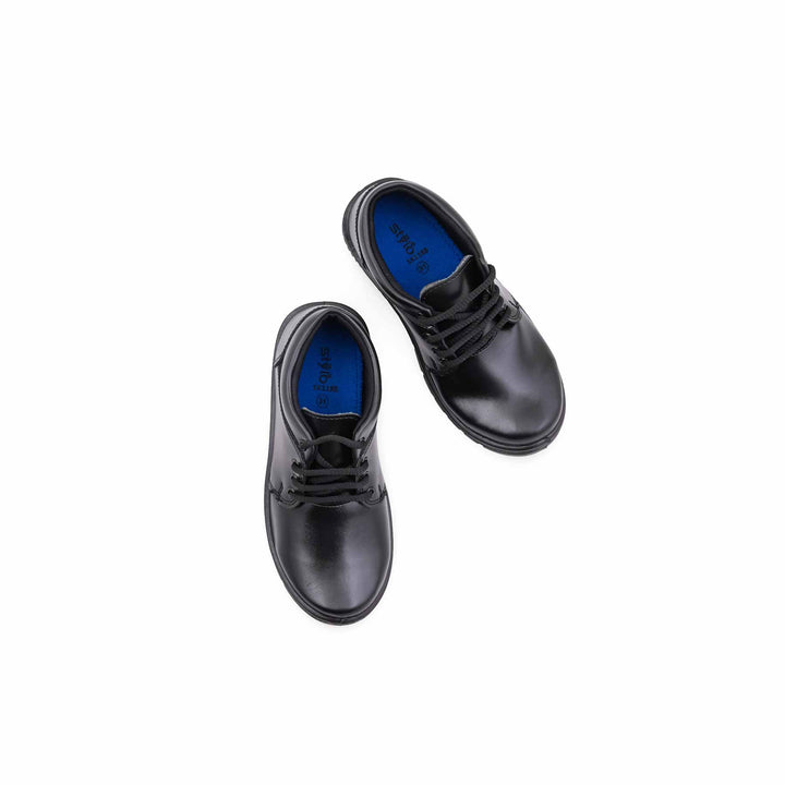 Boys Black Lace Up School Shoes SK1188