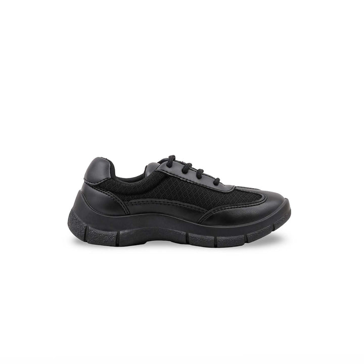 Boys Black Lace Up School Shoes SK1193