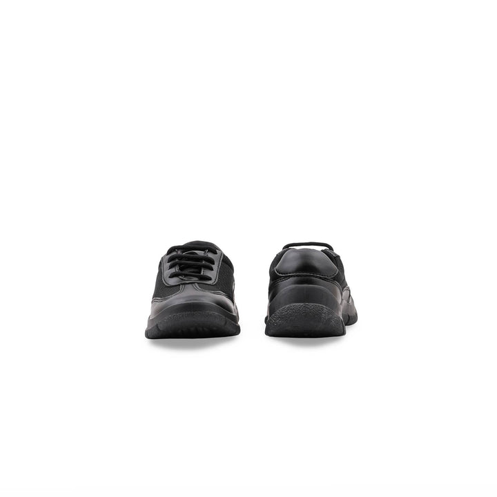 Boys Black Lace Up School Shoes SK1193