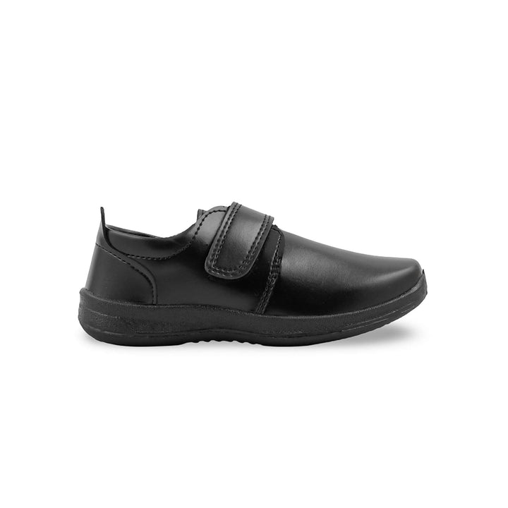 Boys Black Velcro Strap School Shoes SK1195