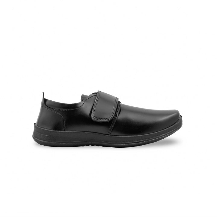 Boys Black Velcro Strap School Shoes SK1196