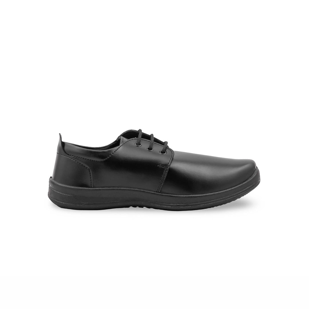 Boys Black Lace Up School Shoes SK1197