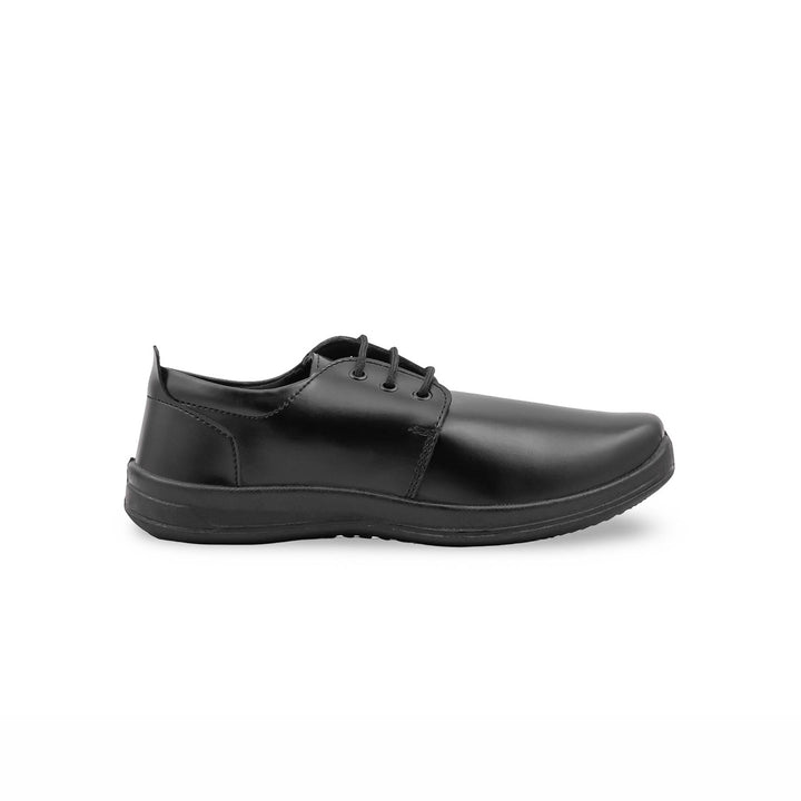 Boys Black Lace Up School Shoes SK1197