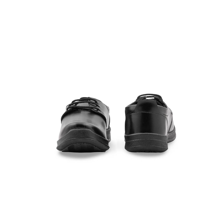 Boys Black Lace Up School Shoes SK1197