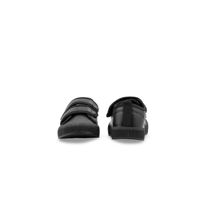 Boys Black Dual Strap School Shoes SK1201