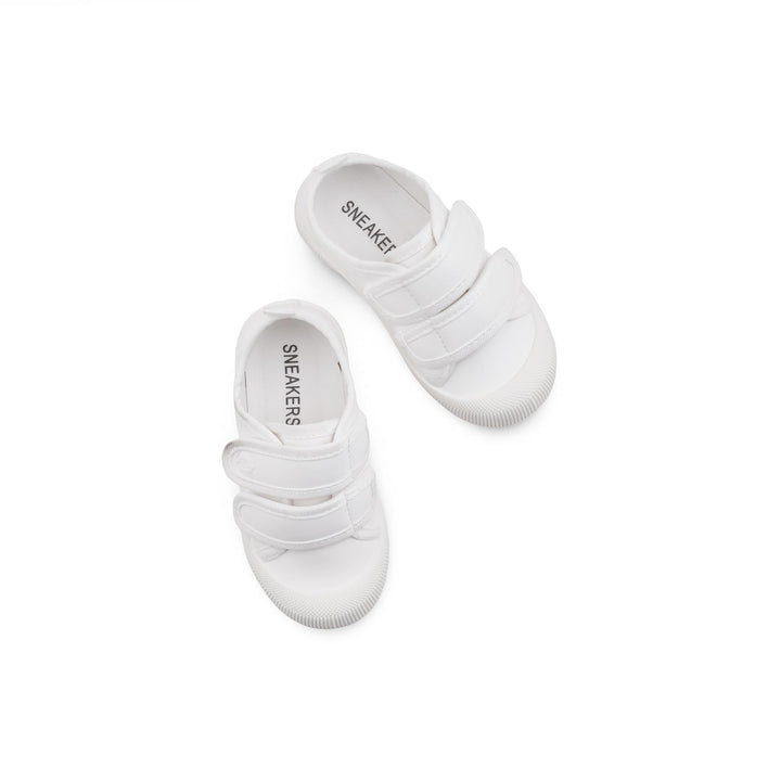 Boys White Sports School Shoes SK1201