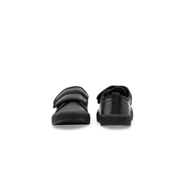 Boys Black Dual Strap School Shoes SK1202