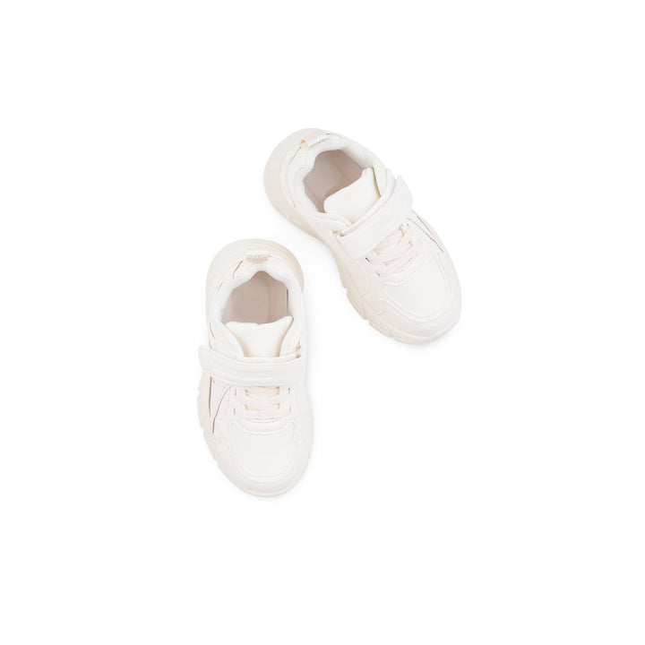 Boys White Sports School Shoes SK1203