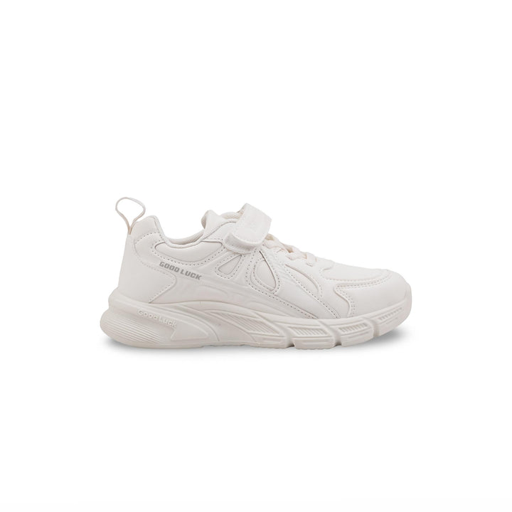 Boys White Sports School Shoes SK1204