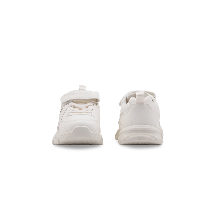 Boys White Sports School Shoes SK1204